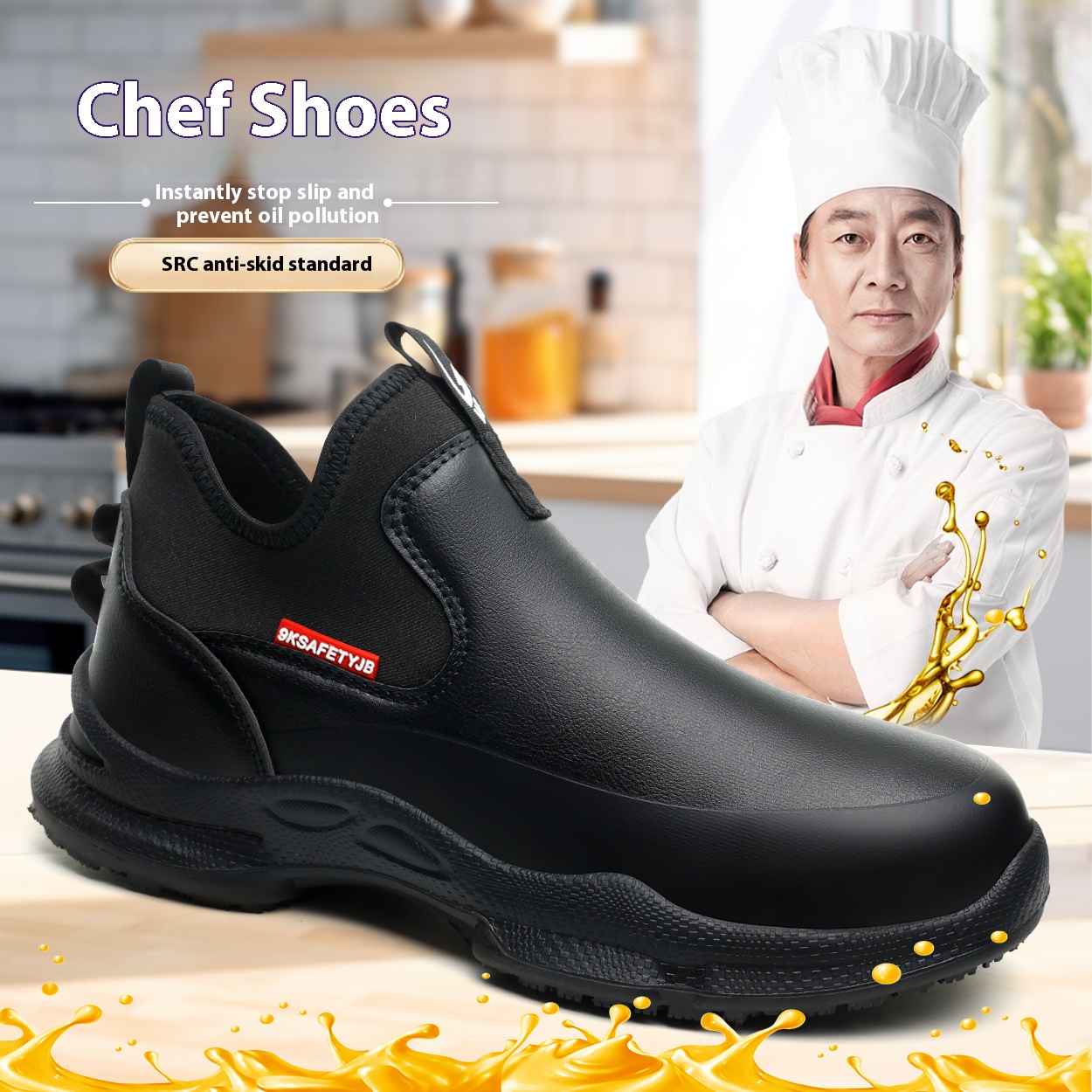 Home Cooking Oil - Shevalues Heren Eva Clogs Heren Chef-schoenen