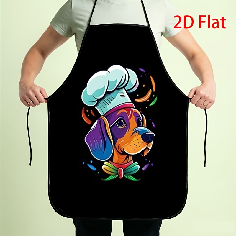Home Cooking For Dogs - Grappige Hondenkok Schort, Kleurrijke Puppy Kookprint