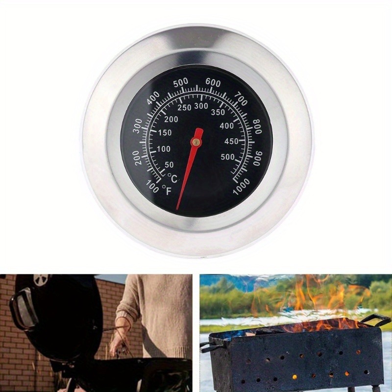 Home Cooking Kitchen - Roestvrijstalen BBQ-roker Grill Temperatuurmeter Barbecue Thermometer