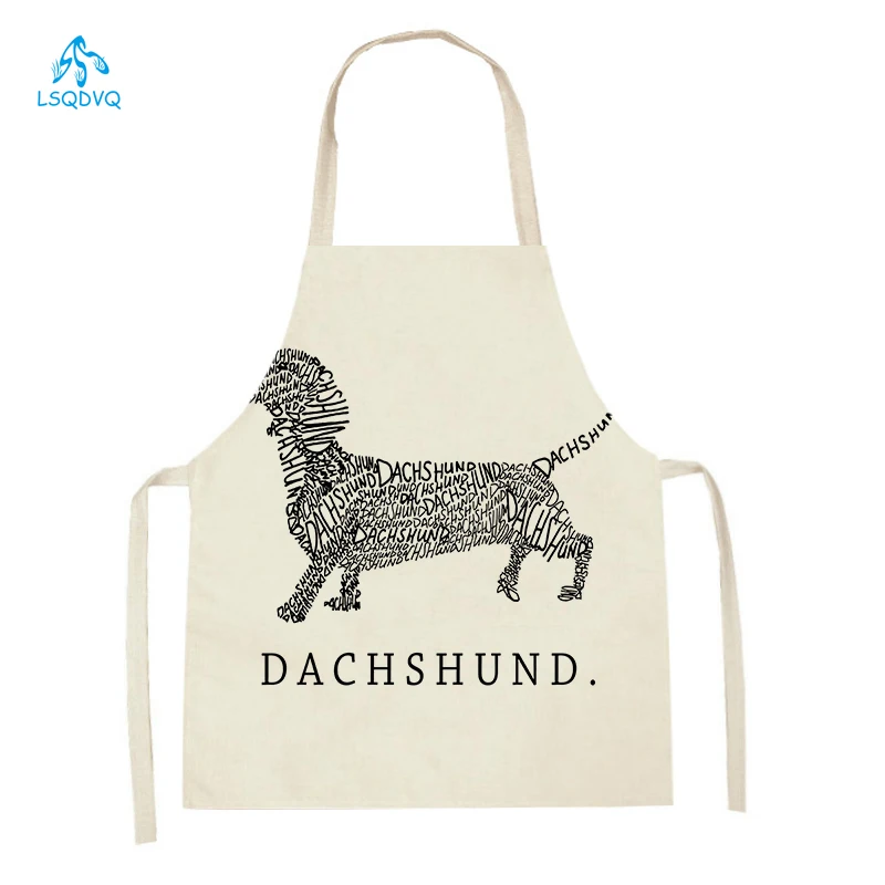 Home Cooking For Dogs - Cartoon Hond Gedrukt Keuken Schort Linnen