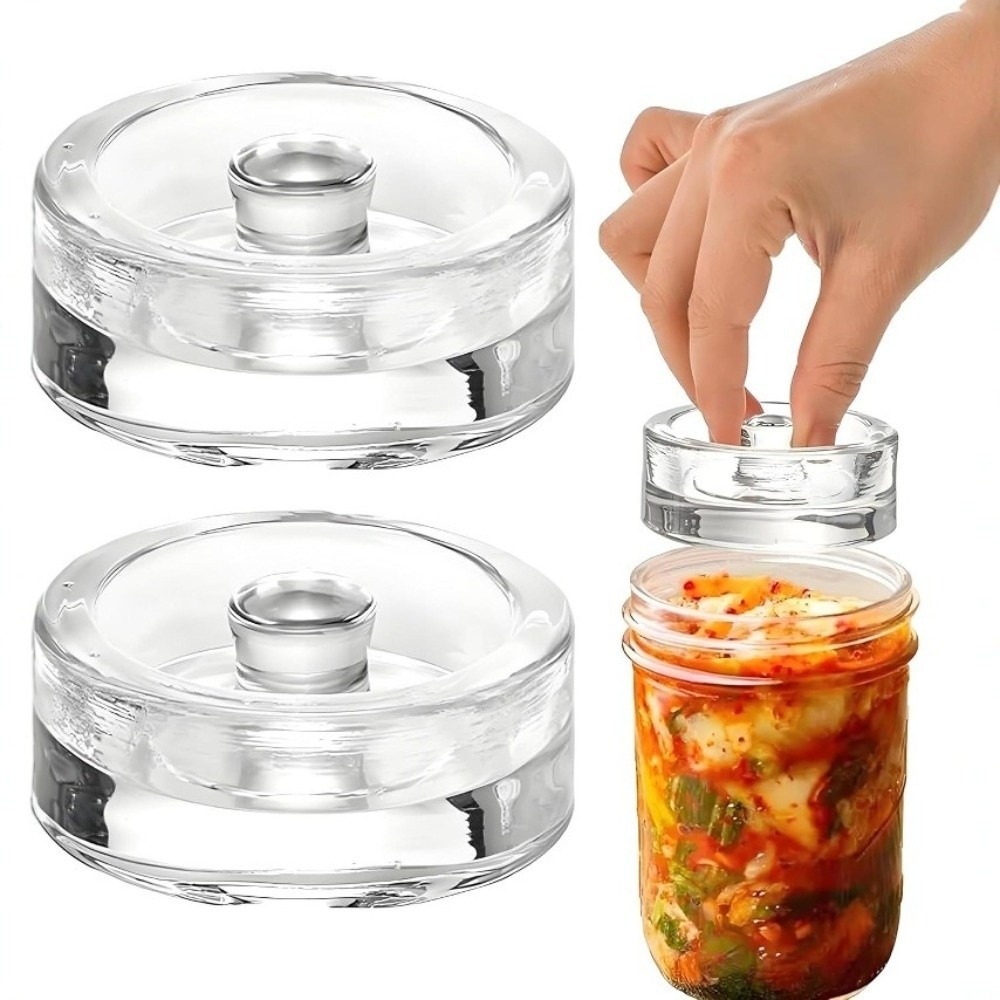 Fermentation Crock - 1/2/4 Stuks Heldere Gefermenteerde Glazen Gewichten