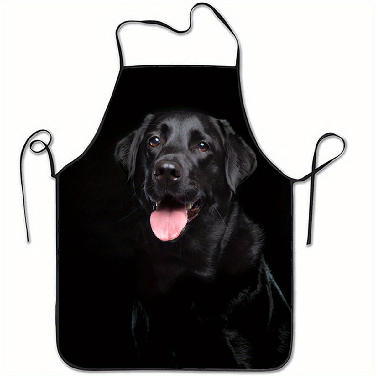 1 zwarte schort met labrador-h - Home Cooking For Dogs recensie en prijs