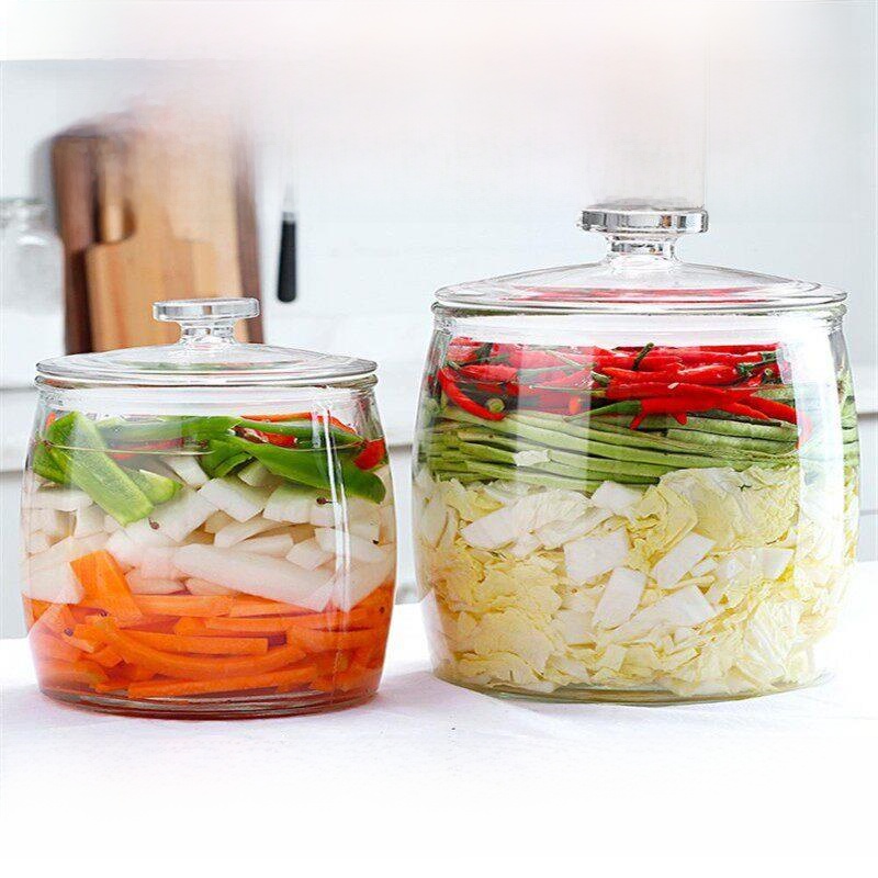 Extra dikke glazen kimchi-pott - Fermentation Crock recensie en prijs