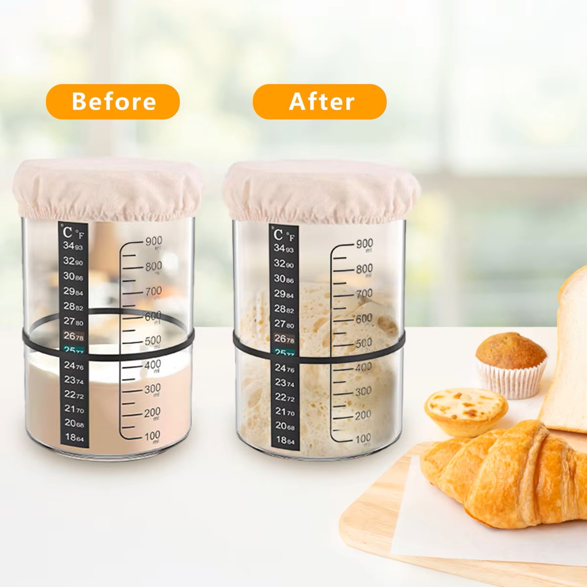 1500/900ml Zuurdesem Starter P - Fermentation Crock recensie en prijs